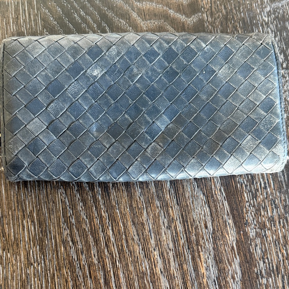 Bottega Veneta Dark Woven Leather Wallet - Picture 5 of 7